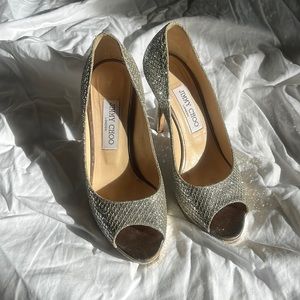 Jimmy Choo London Gold heels